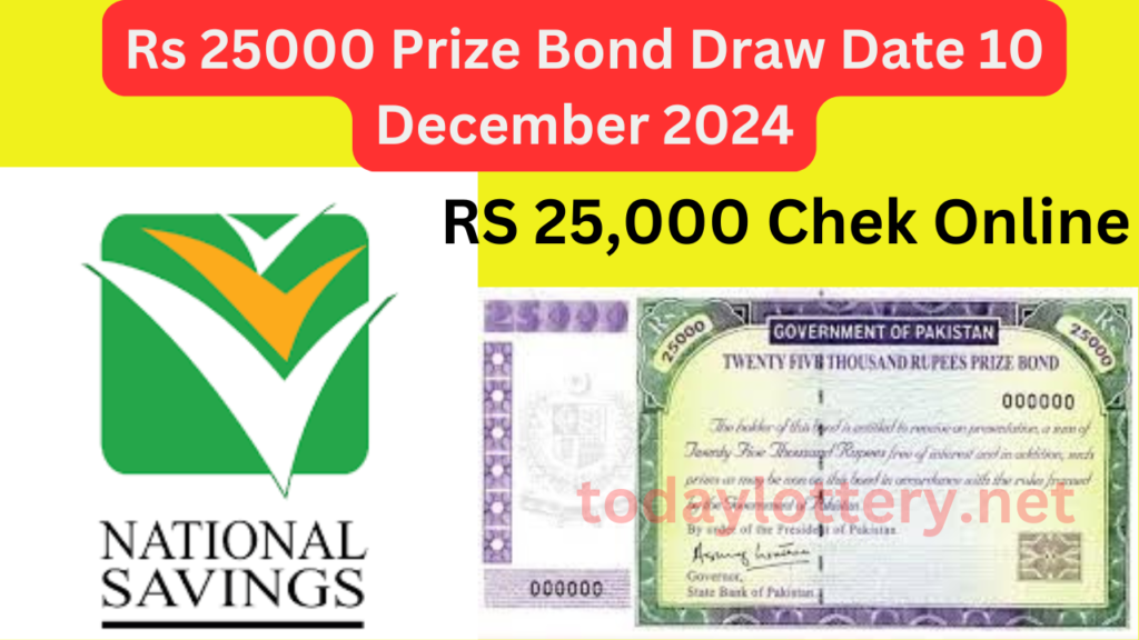 Rs 25000 Prize Bond Draw